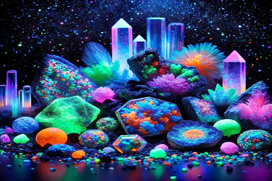 Rocks That Glow Under a Blacklight
